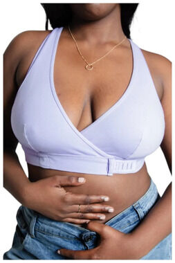 Liberare Women`s Wrap Bralette Purple - Regular